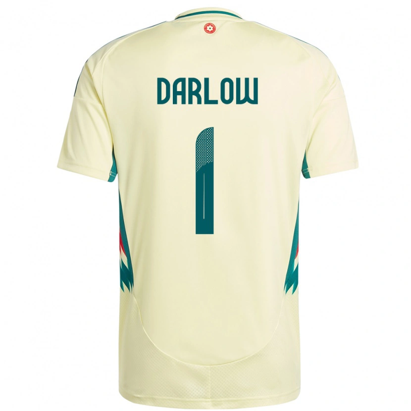 Danxen Barn Wales Karl Darlow #1 Beige Gul Bortatröja Matchtröjor 24-26 Tröjor T-Tröja