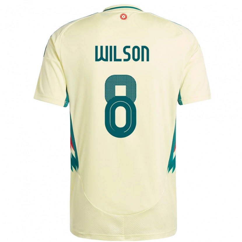 Danxen Barn Wales Harry Wilson #8 Beige Gul Bortatröja Matchtröjor 24-26 Tröjor T-Tröja