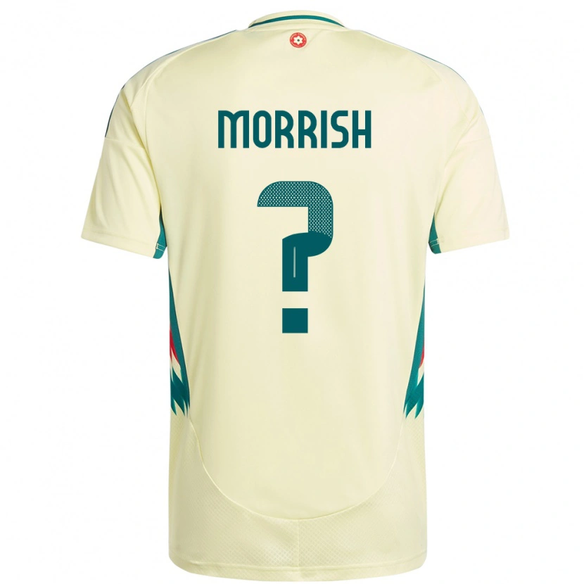 Danxen Barn Wales Rhys Morrish #0 Beige Gul Bortatröja Matchtröjor 24-26 Tröjor T-Tröja