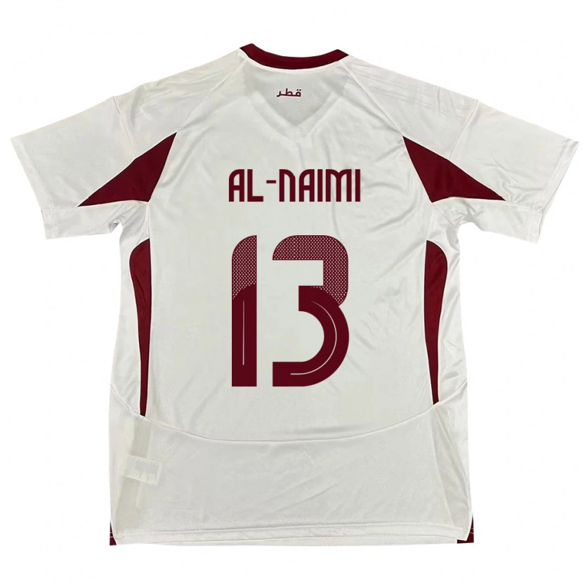 Danxen Barn Qatar Zahra Al Naimi #13 Vit Bortatröja Matchtröjor 24-26 Tröjor T-Tröja