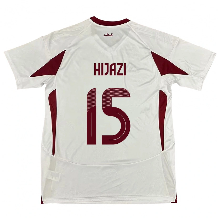 Danxen Barn Qatar Asalet Hijazi #15 Vit Bortatröja Matchtröjor 24-26 Tröjor T-Tröja