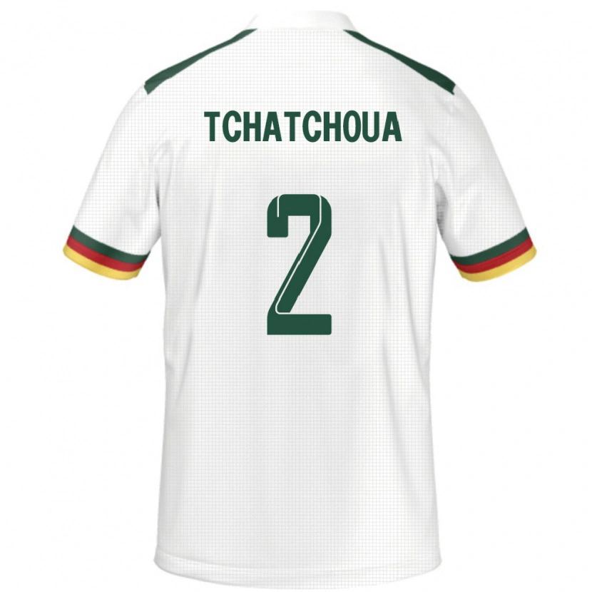 Danxen Barn Kamerun Jackson Tchatchoua #2 Vit Bortatröja Matchtröjor 24-26 Tröjor T-Tröja