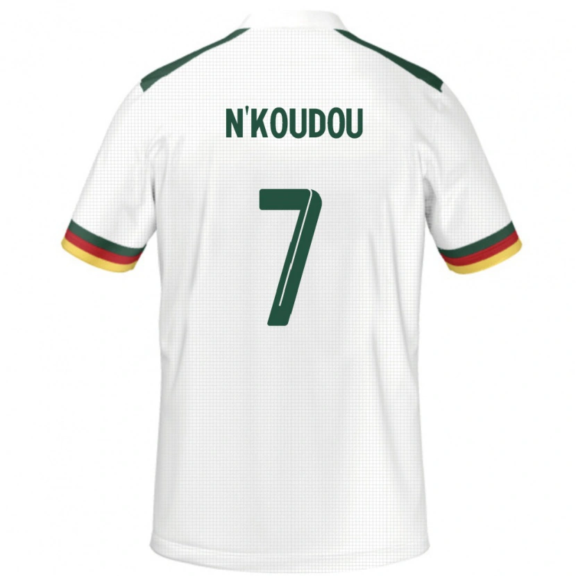 Danxen Barn Kamerun Georges-Kevin N'koudou #7 Vit Bortatröja Matchtröjor 24-26 Tröjor T-Tröja