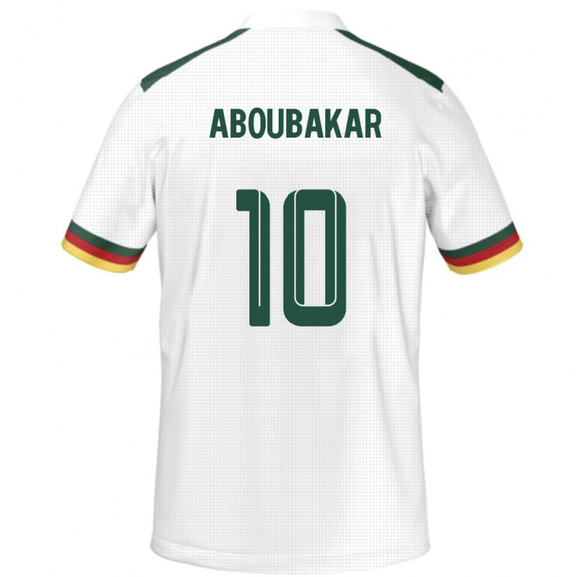Danxen Barn Kamerun Vincent Aboubakar #10 Vit Bortatröja Matchtröjor 24-26 Tröjor T-Tröja