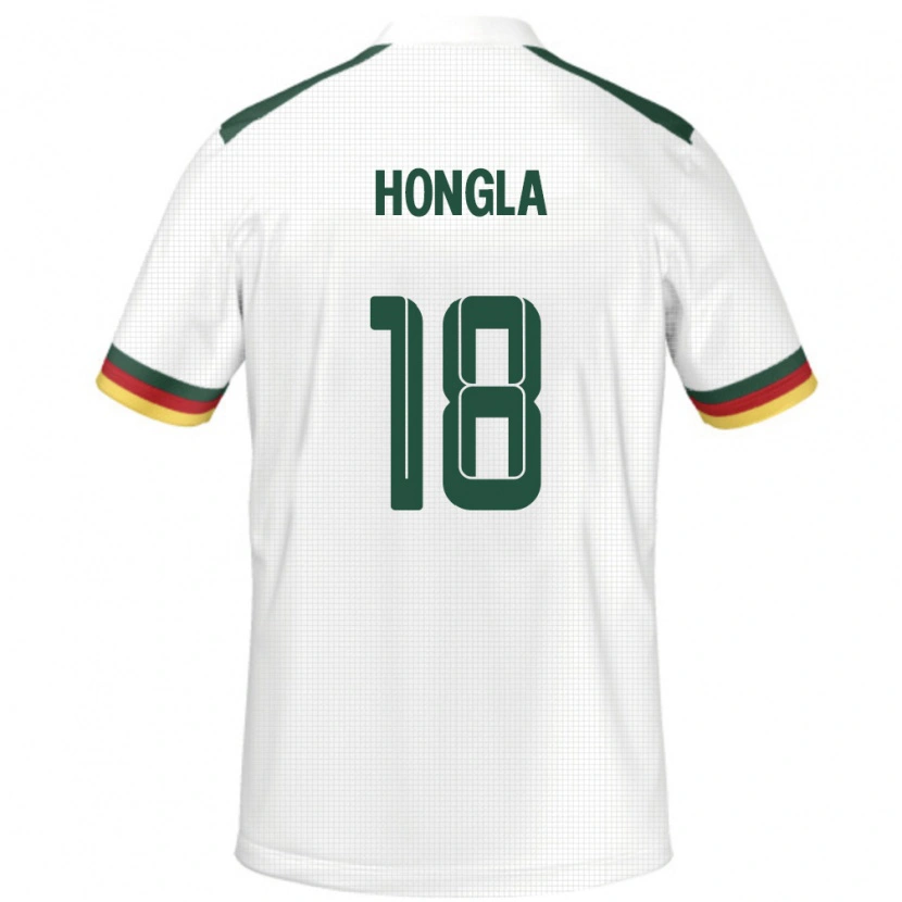 Danxen Barn Kamerun Martin Hongla #18 Vit Bortatröja Matchtröjor 24-26 Tröjor T-Tröja