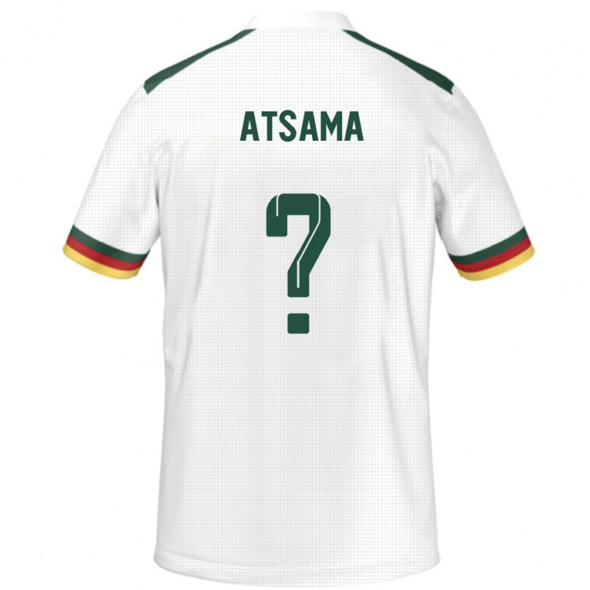 Danxen Barn Kamerun Franck Atsama #0 Vit Bortatröja Matchtröjor 24-26 Tröjor T-Tröja