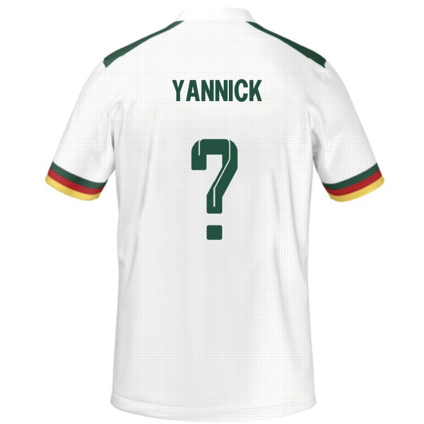 Danxen Barn Kamerun Noah Yannick #0 Vit Bortatröja Matchtröjor 24-26 Tröjor T-Tröja