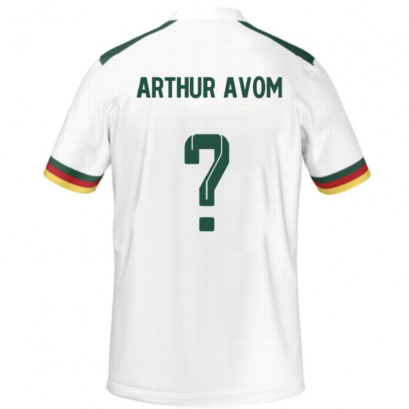 Danxen Barn Kamerun Arthur Avom #0 Vit Bortatröja Matchtröjor 24-26 Tröjor T-Tröja
