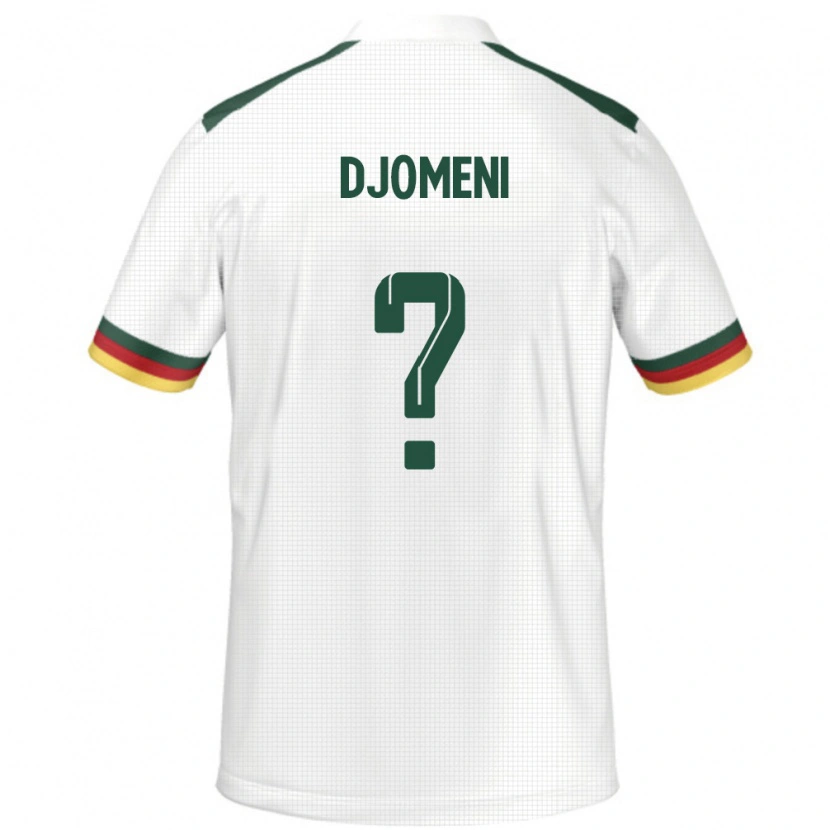 Danxen Barn Kamerun Eric Djomeni #0 Vit Bortatröja Matchtröjor 24-26 Tröjor T-Tröja