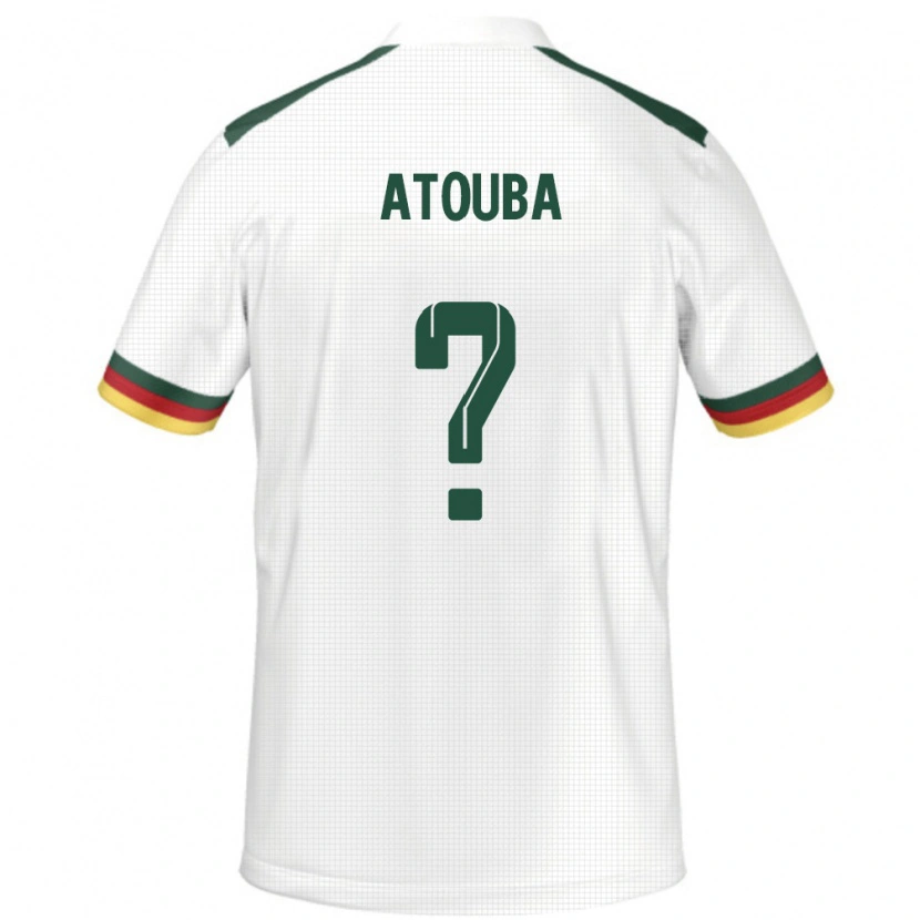 Danxen Barn Kamerun Jordan Atouba #0 Vit Bortatröja Matchtröjor 24-26 Tröjor T-Tröja