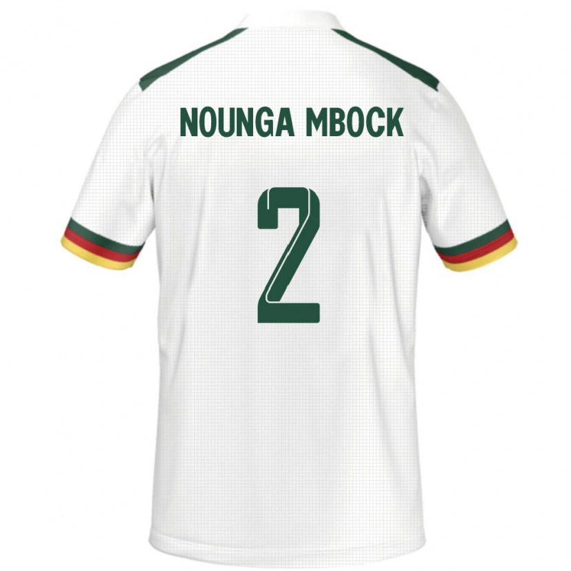 Danxen Barn Kamerun Eiffrel Hernandez Nounga Mbock #2 Vit Bortatröja Matchtröjor 24-26 Tröjor T-Tröja