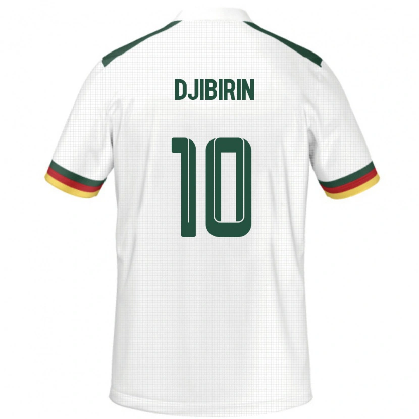 Danxen Barn Kamerun Harouna Djibirin #10 Vit Bortatröja Matchtröjor 24-26 Tröjor T-Tröja