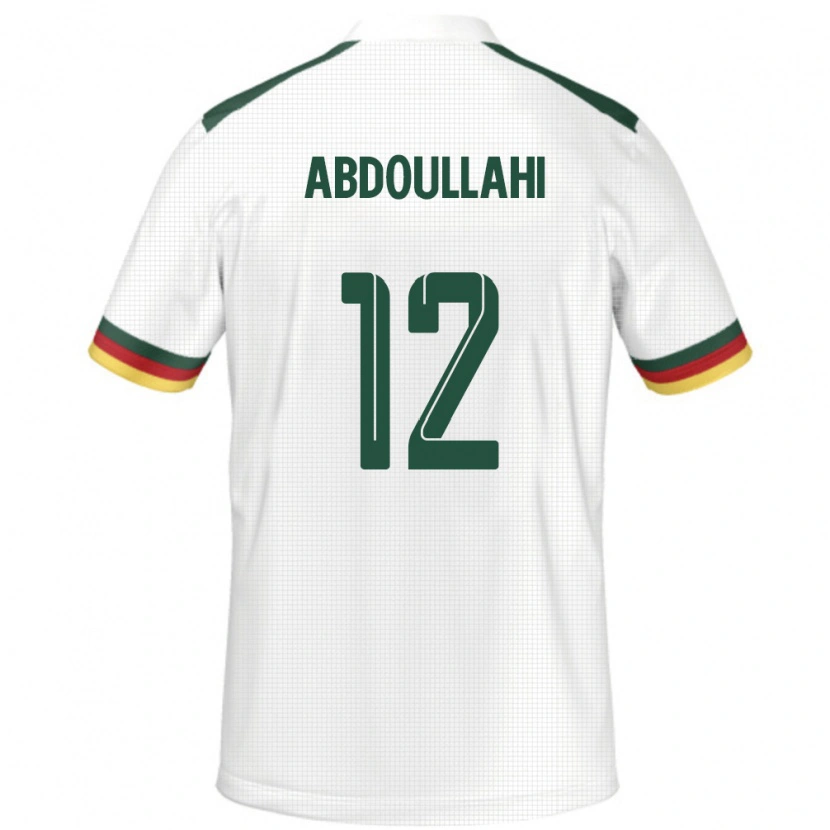 Danxen Barn Kamerun Tidjani Ahmadou Abdoullahi #12 Vit Bortatröja Matchtröjor 24-26 Tröjor T-Tröja
