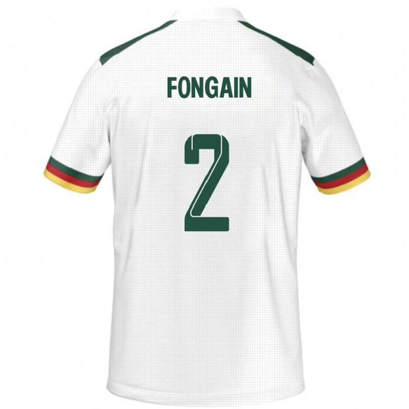 Danxen Barn Kamerun Meyepya Fongain #2 Vit Bortatröja Matchtröjor 24-26 Tröjor T-Tröja