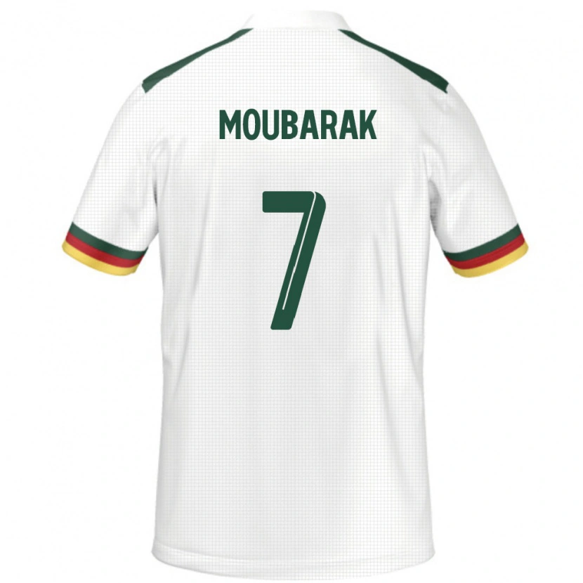 Danxen Barn Kamerun Alioum Moubarak #7 Vit Bortatröja Matchtröjor 24-26 Tröjor T-Tröja