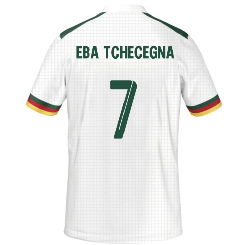 Danxen Barn Kamerun Arnold Eba Tchecegna #7 Vit Bortatröja Matchtröjor 24-26 Tröjor T-Tröja