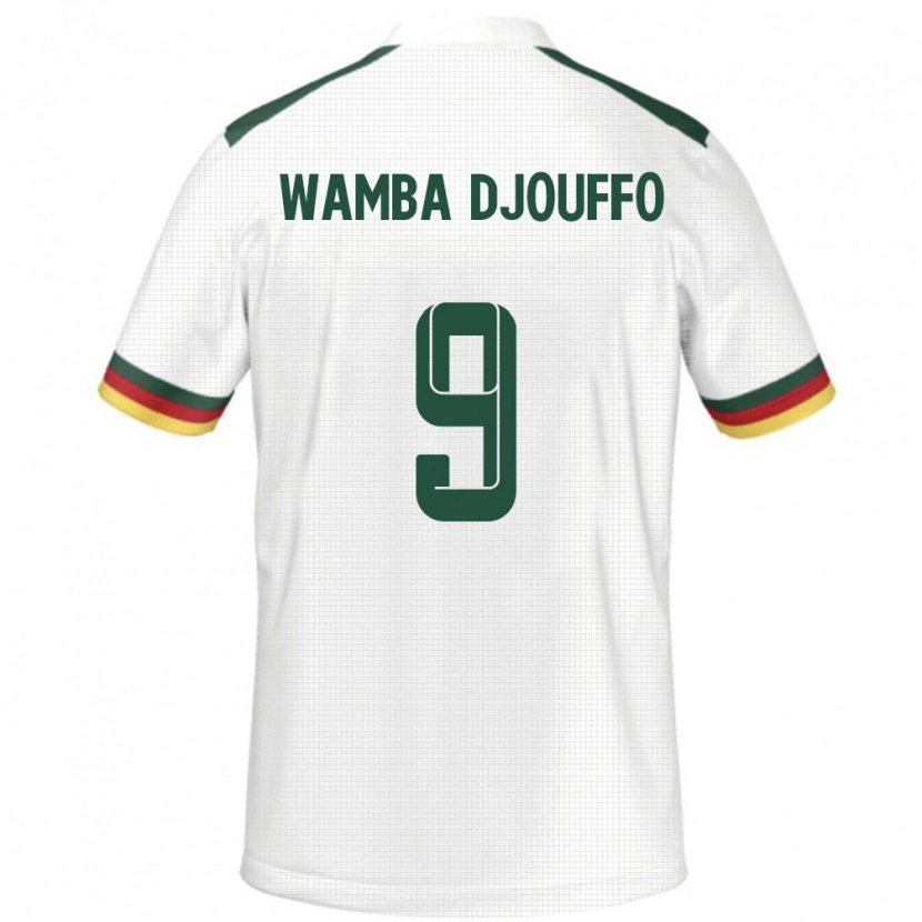 Danxen Barn Kamerun Leonel Wamba Djouffo #9 Vit Bortatröja Matchtröjor 24-26 Tröjor T-Tröja