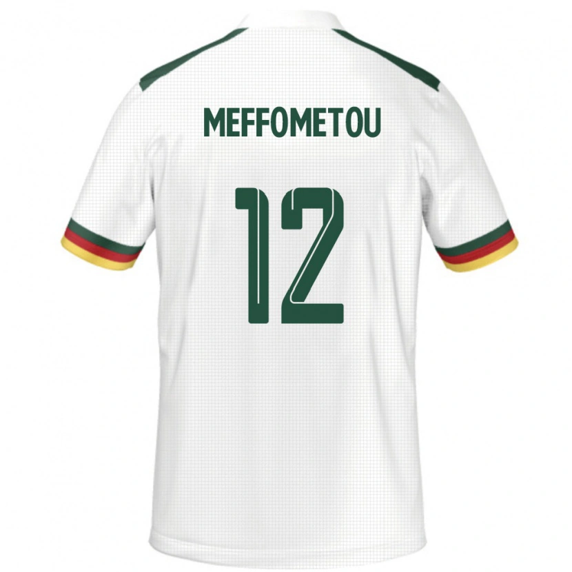 Danxen Barn Kamerun Falonne Meffometou #12 Vit Bortatröja Matchtröjor 24-26 Tröjor T-Tröja