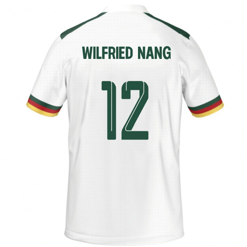 Danxen Barn Kamerun Toni Wilfried Nang #12 Vit Bortatröja Matchtröjor 24-26 Tröjor T-Tröja
