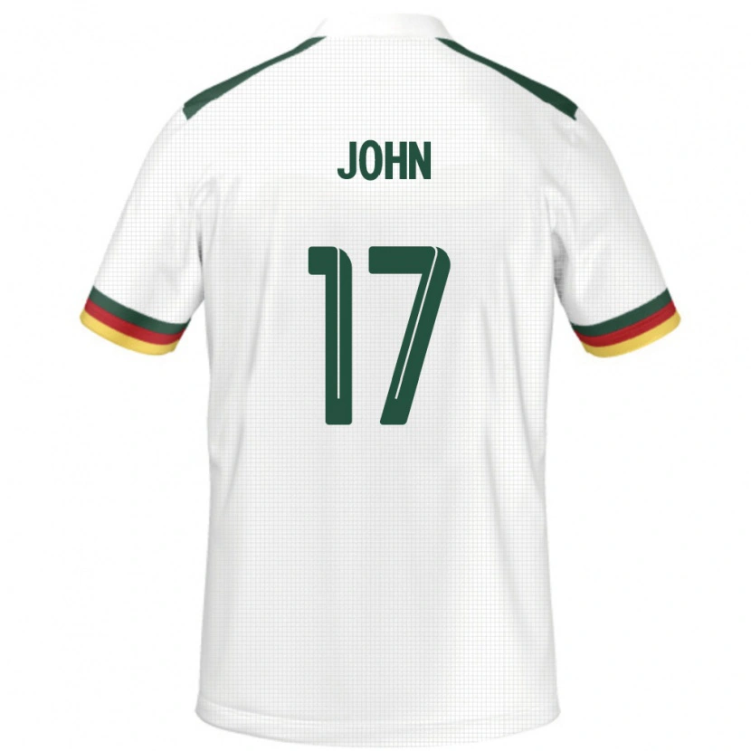 Danxen Barn Kamerun Nchindo John #17 Vit Bortatröja Matchtröjor 24-26 Tröjor T-Tröja