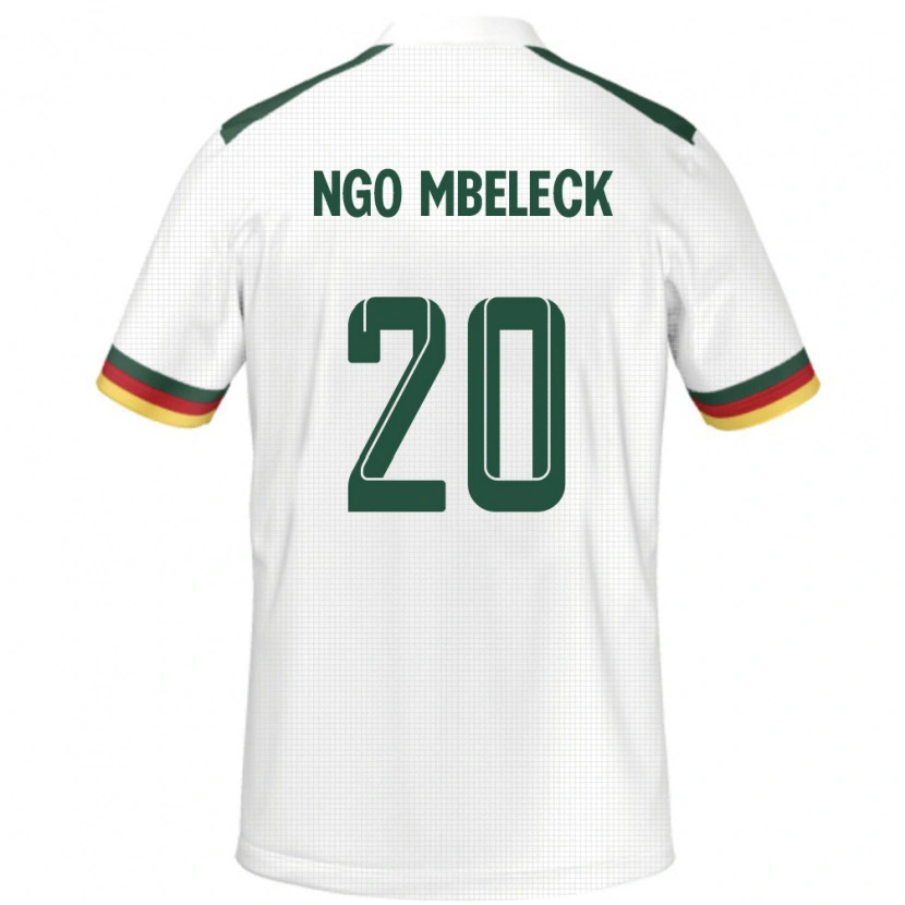 Danxen Barn Kamerun Genevieve Ngo Mbeleck #20 Vit Bortatröja Matchtröjor 24-26 Tröjor T-Tröja