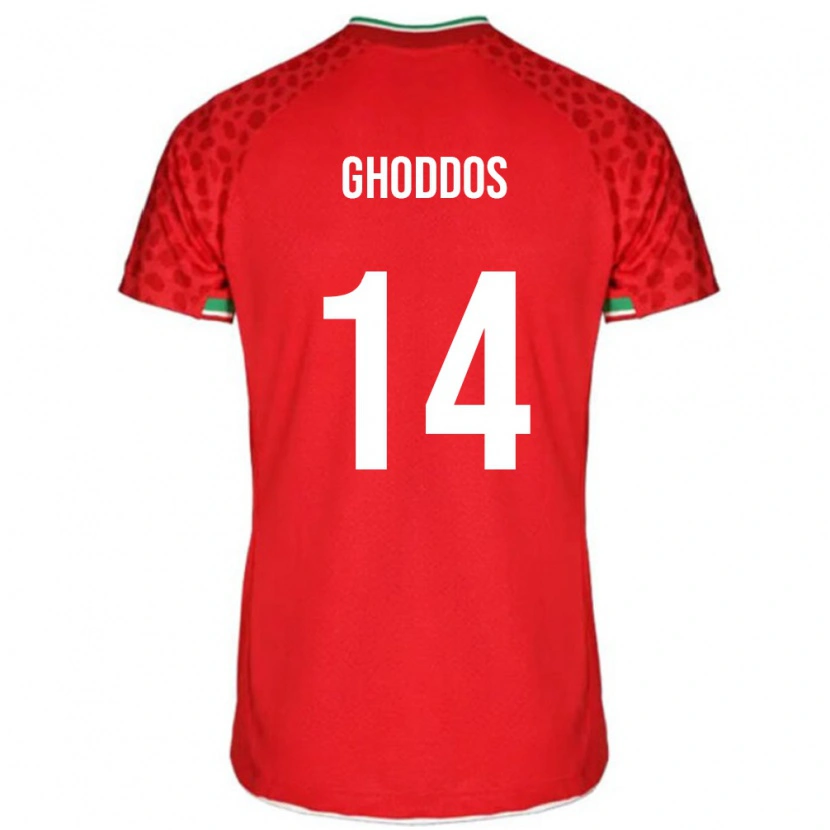Danxen Barn Iran Saman Ghoddos #14 Röd Bortatröja Matchtröjor 24-26 Tröjor T-Tröja