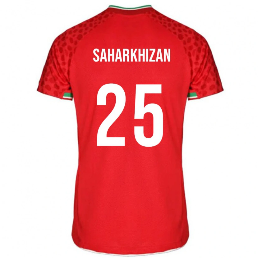 Danxen Barn Iran Saeid Saharkhizan #25 Röd Bortatröja Matchtröjor 24-26 Tröjor T-Tröja