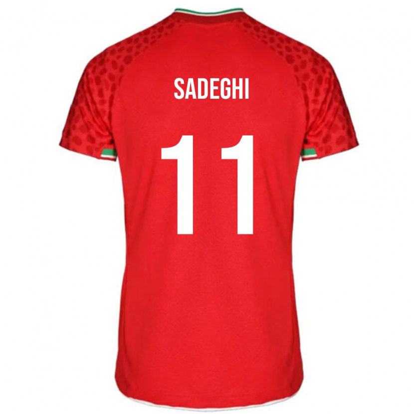 Danxen Barn Iran Mahan Sadeghi #11 Röd Bortatröja Matchtröjor 24-26 Tröjor T-Tröja