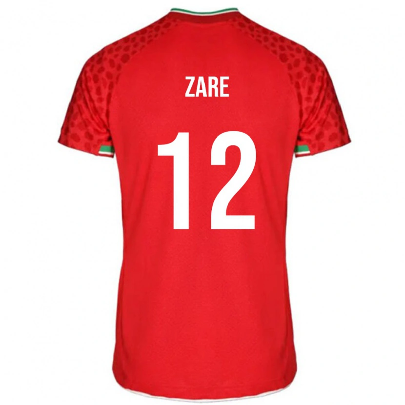 Danxen Barn Iran Yasin Zare #12 Röd Bortatröja Matchtröjor 24-26 Tröjor T-Tröja