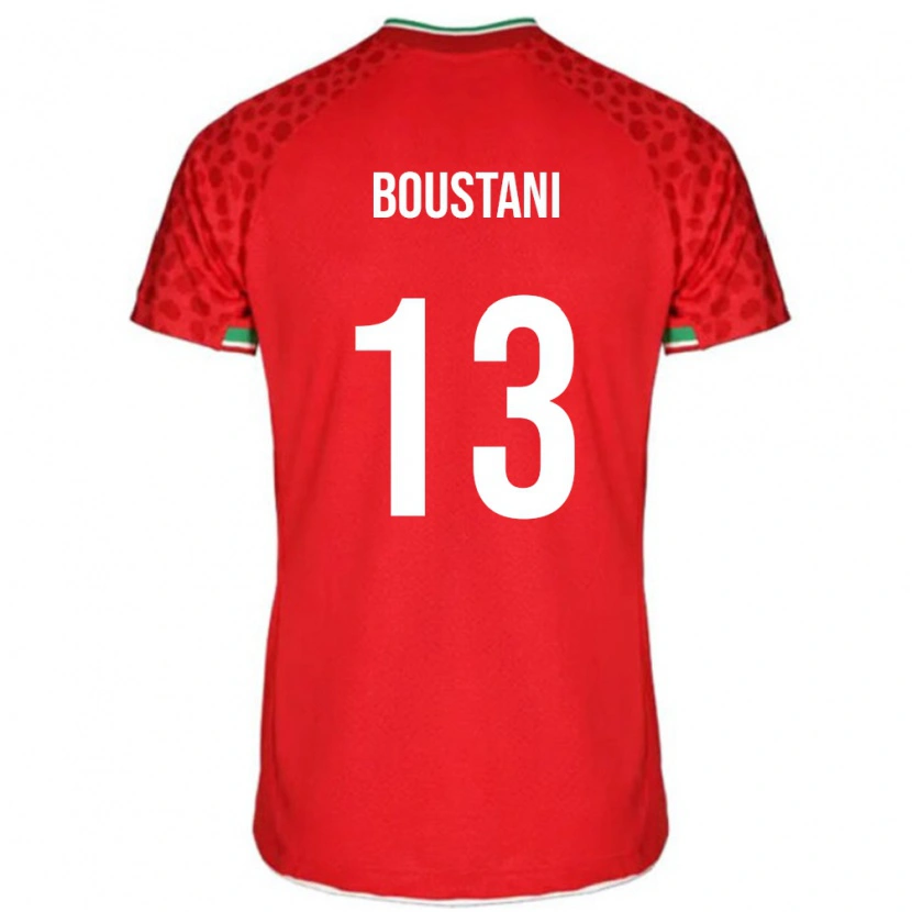 Danxen Barn Iran Amirmohammad Boustani #13 Röd Bortatröja Matchtröjor 24-26 Tröjor T-Tröja