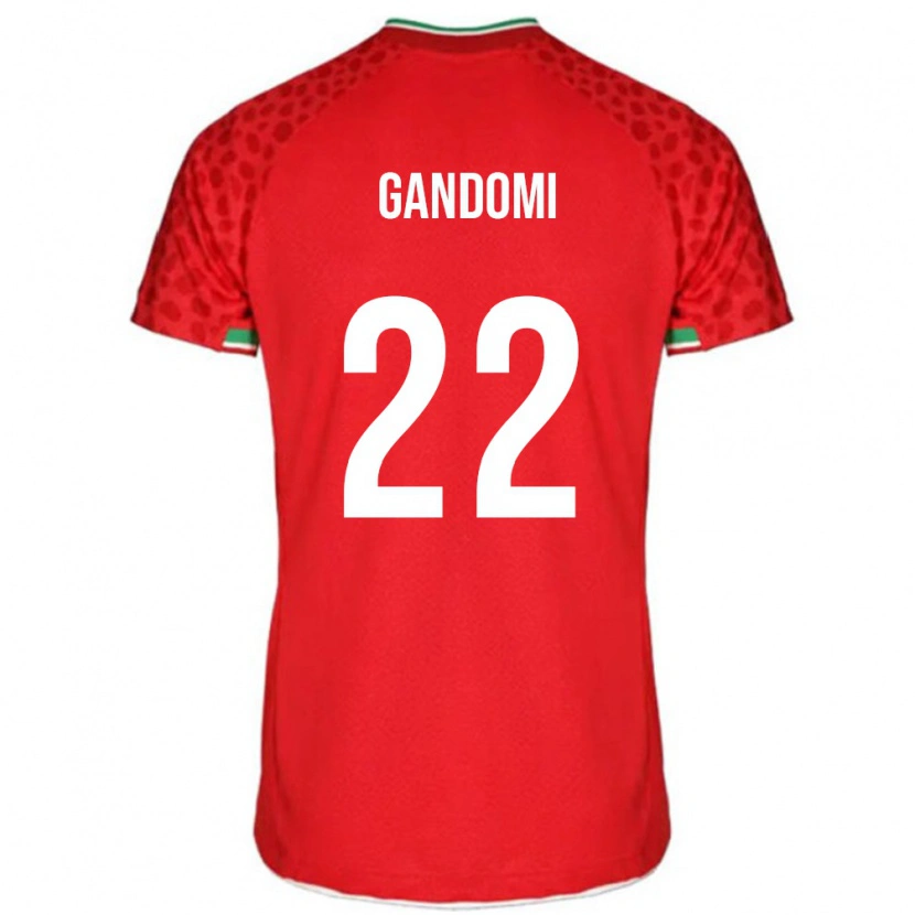 Danxen Barn Iran Mohammad Gandomi #22 Röd Bortatröja Matchtröjor 24-26 Tröjor T-Tröja
