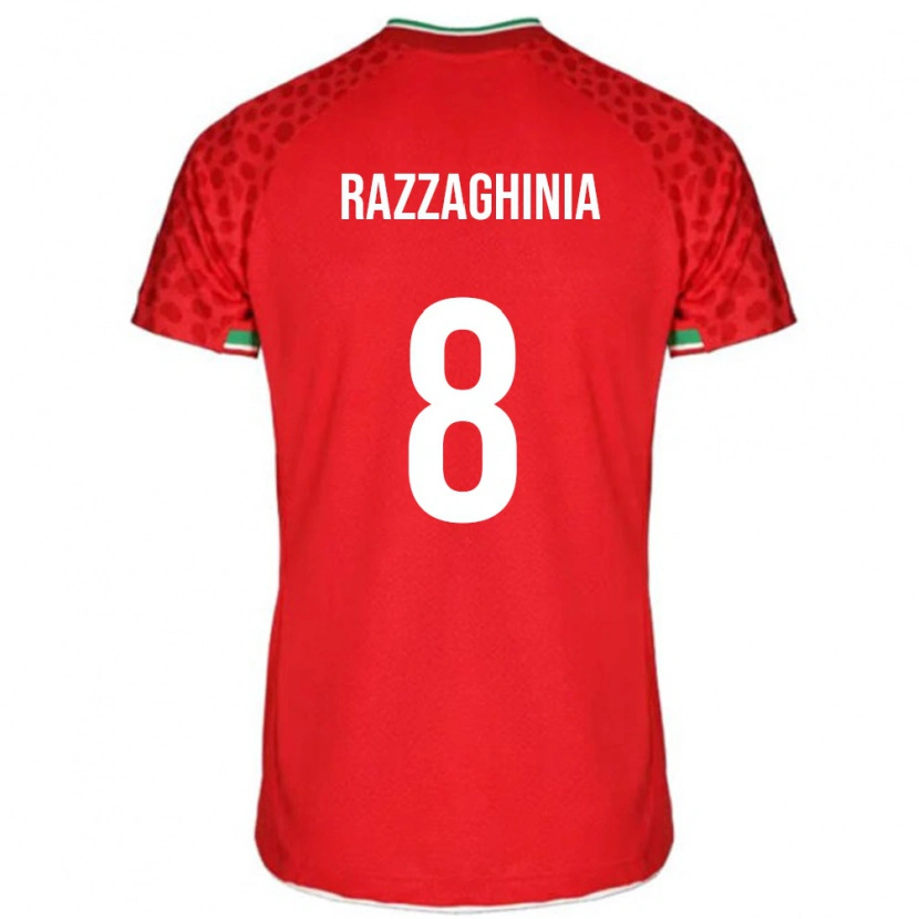 Danxen Barn Iran Amirmohammad Razzaghinia #8 Röd Bortatröja Matchtröjor 24-26 Tröjor T-Tröja