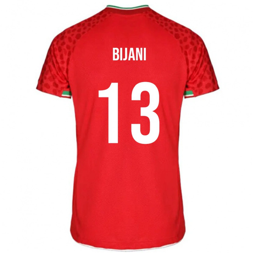 Danxen Barn Iran Hossein Bijani #13 Röd Bortatröja Matchtröjor 24-26 Tröjor T-Tröja