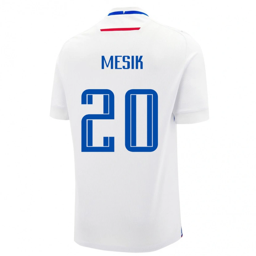 Danxen Barn Slovakien Ivan Mesik #20 Vit Bortatröja Matchtröjor 24-26 Tröjor T-Tröja