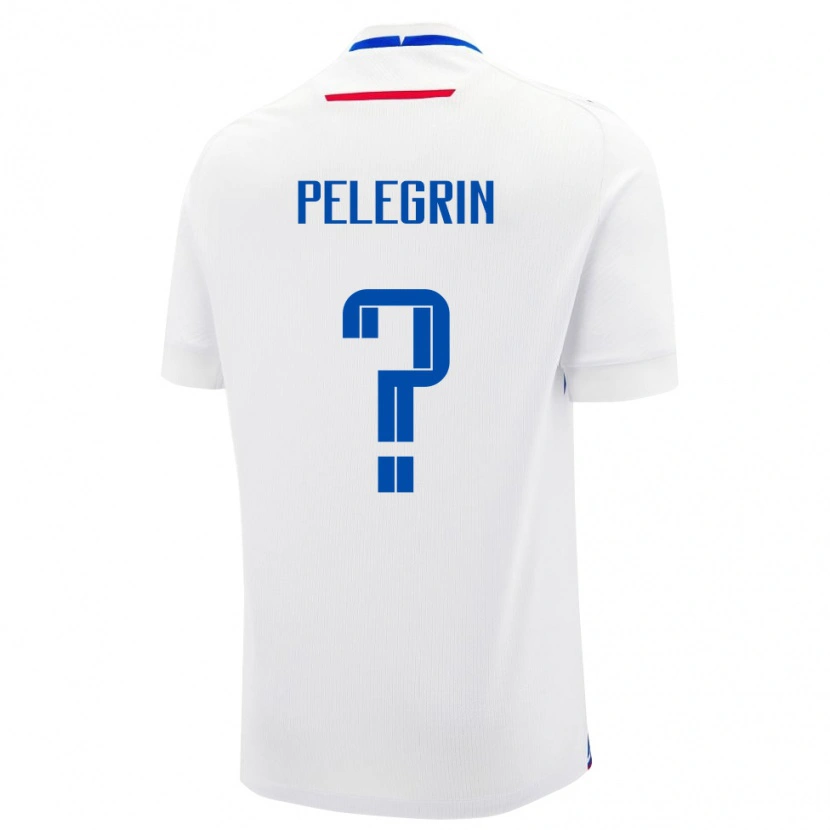 Danxen Barn Slovakien Lukas Pelegrin #0 Vit Bortatröja Matchtröjor 24-26 Tröjor T-Tröja