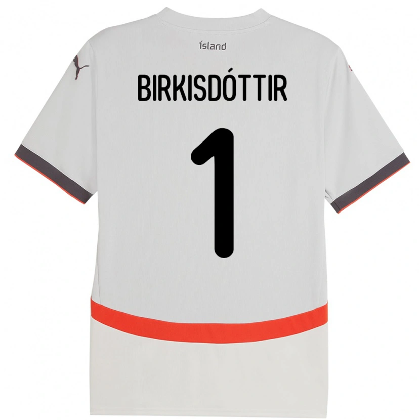 Danxen Barn Island Fanney Inga Birkisdóttir #1 Vit Bortatröja Matchtröjor 24-26 Tröjor T-Tröja