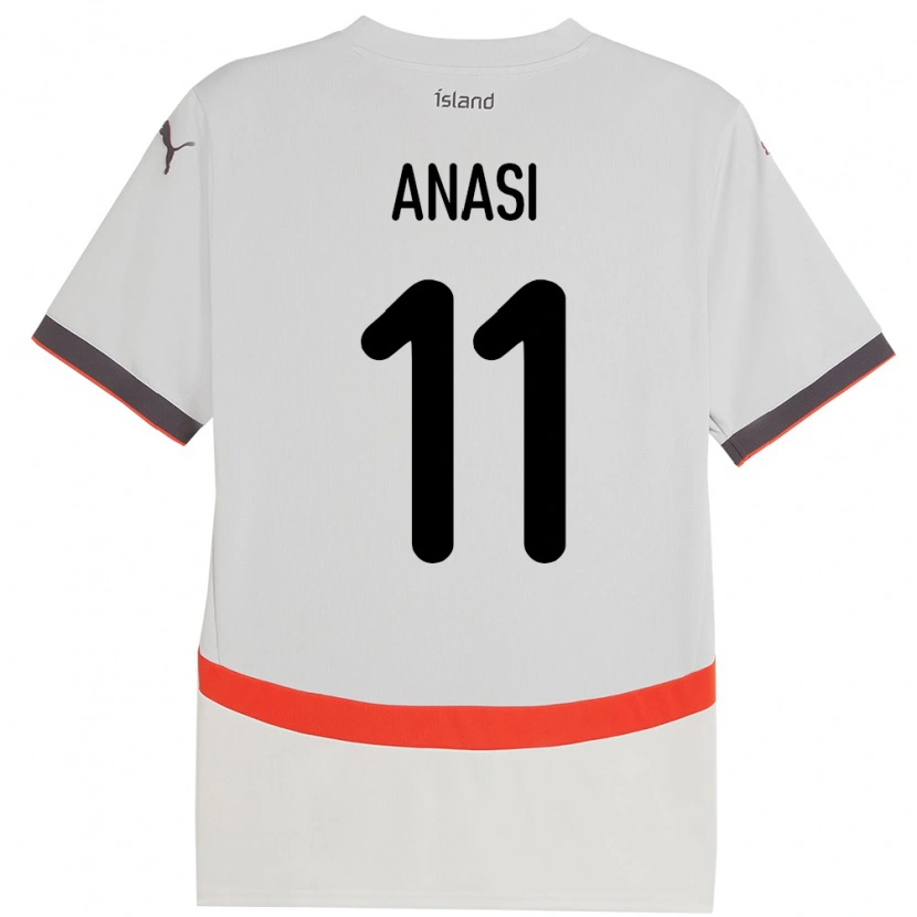 Danxen Barn Island Natasha Anasi #11 Vit Bortatröja Matchtröjor 24-26 Tröjor T-Tröja
