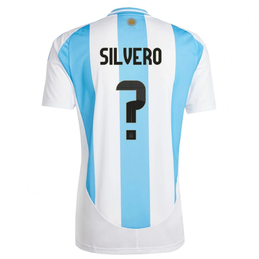 Danxen Män Argentina Thiago Silvero #0 Vit Blå Hemmatröja Matchtröjor 24-26 Tröjor T-Tröja