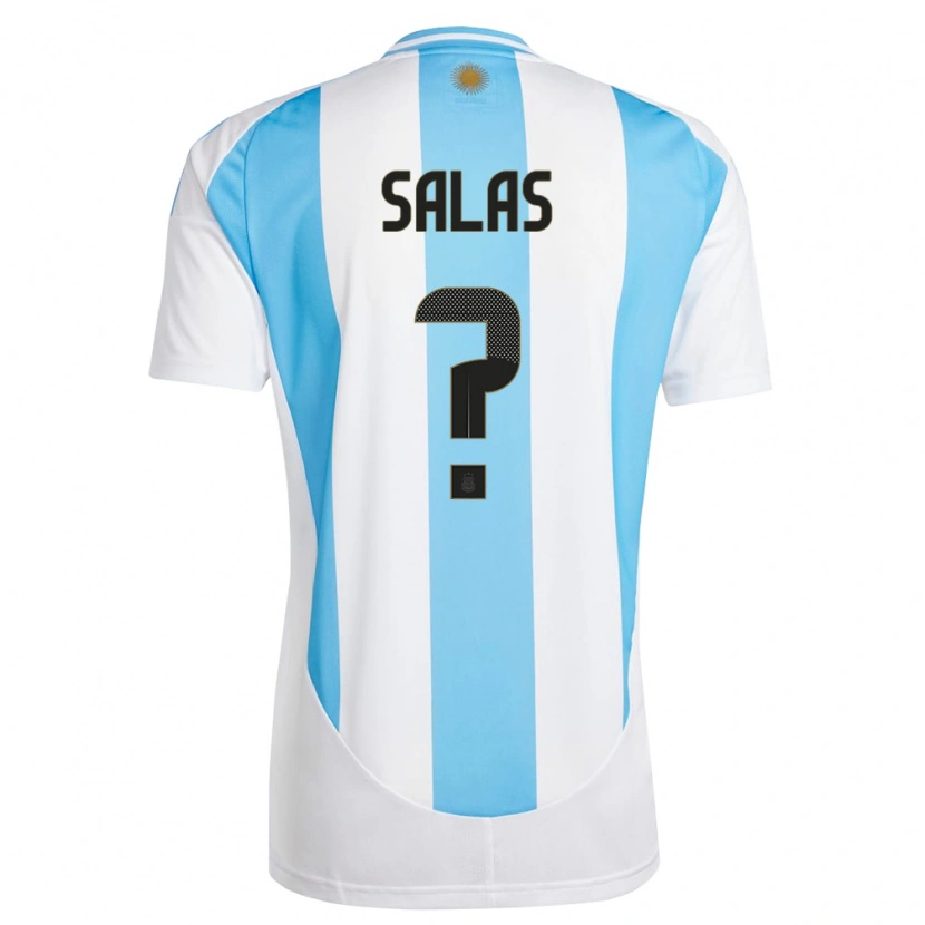 Danxen Män Argentina Joaquin Salas #0 Vit Blå Hemmatröja Matchtröjor 24-26 Tröjor T-Tröja