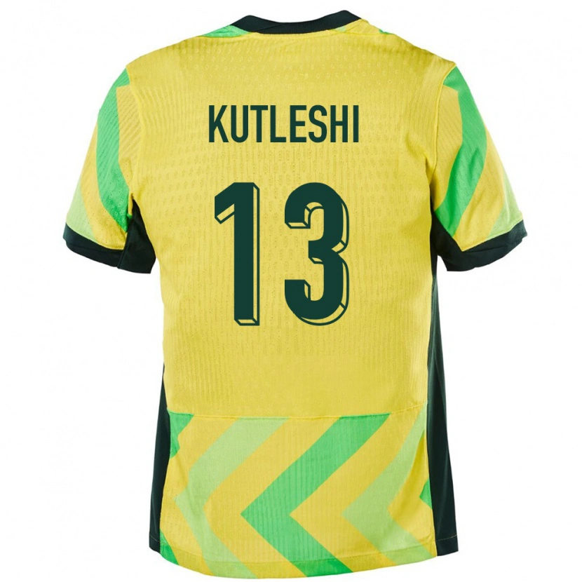 Danxen Män Australien Besian Kutleshi #13 Gyllene Hemmatröja Matchtröjor 24-26 Tröjor T-Tröja