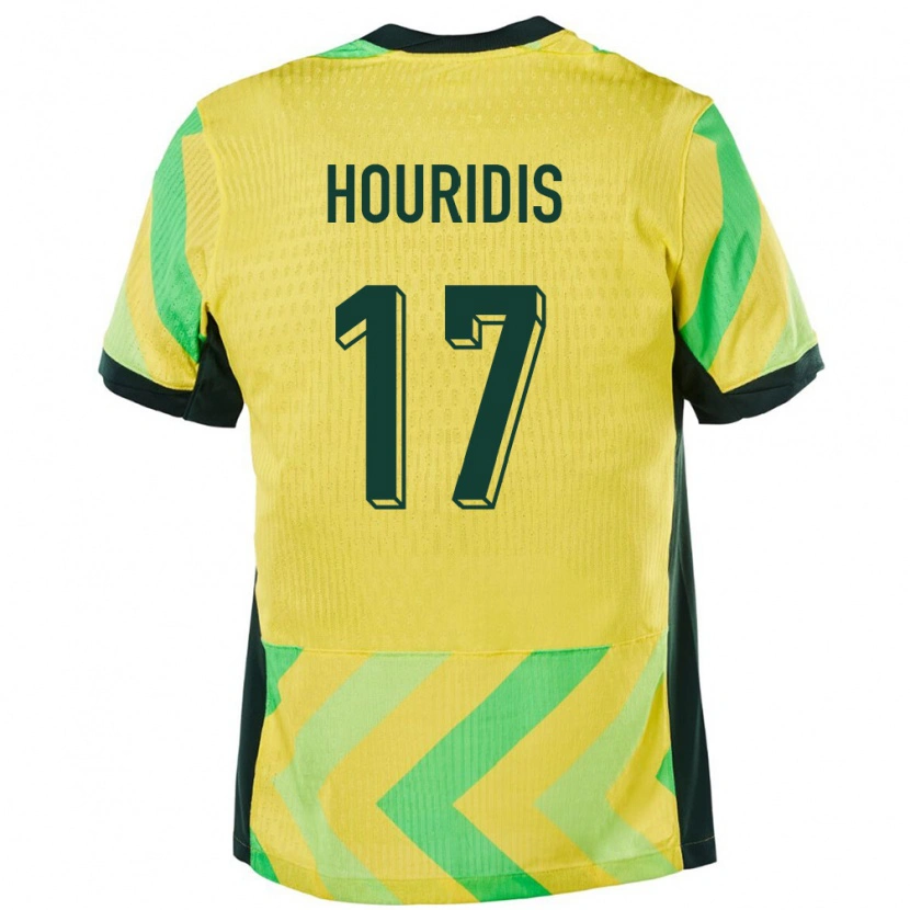 Danxen Män Australien Alexander Houridis #17 Gyllene Hemmatröja Matchtröjor 24-26 Tröjor T-Tröja