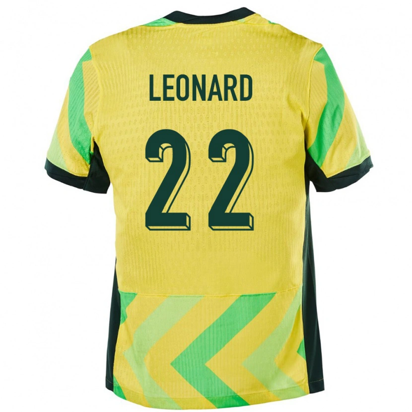 Danxen Män Australien Dylan Leonard #22 Gyllene Hemmatröja Matchtröjor 24-26 Tröjor T-Tröja