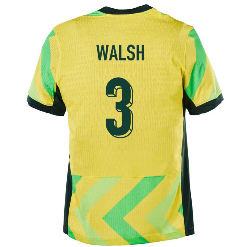 Danxen Män Australien Daniel Walsh #3 Gyllene Hemmatröja Matchtröjor 24-26 Tröjor T-Tröja