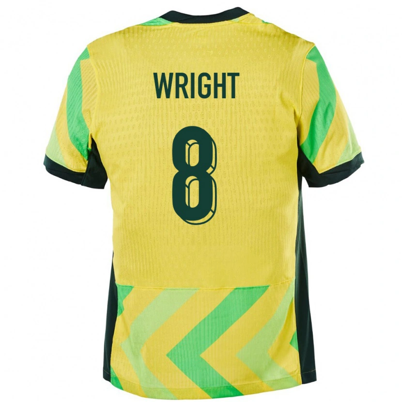 Danxen Män Australien Bailey Wright #8 Gyllene Hemmatröja Matchtröjor 24-26 Tröjor T-Tröja