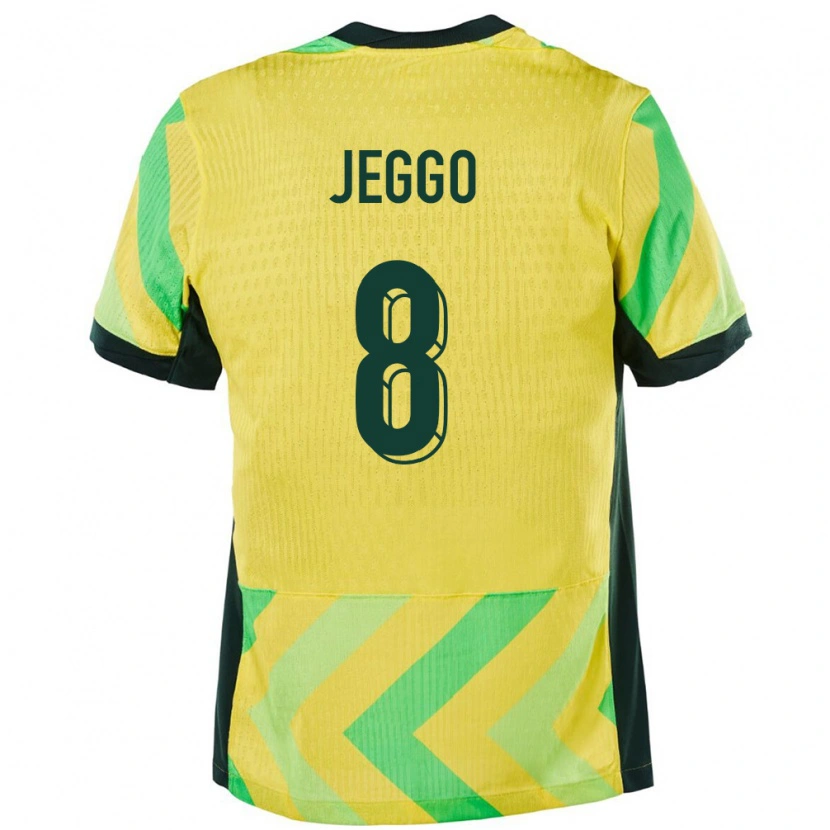 Danxen Män Australien James Jeggo #8 Gyllene Hemmatröja Matchtröjor 24-26 Tröjor T-Tröja