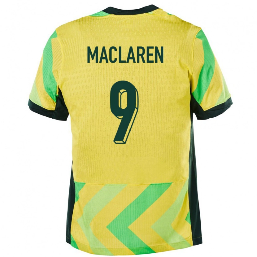 Danxen Män Australien Jamie Maclaren #9 Gyllene Hemmatröja Matchtröjor 24-26 Tröjor T-Tröja