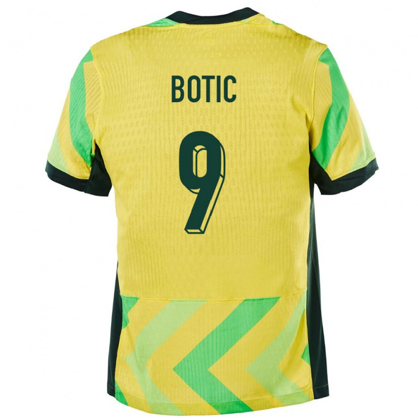 Danxen Män Australien Noah Botic #9 Gyllene Hemmatröja Matchtröjor 24-26 Tröjor T-Tröja