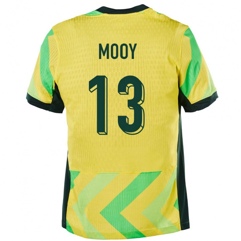 Danxen Män Australien Aaron Mooy #13 Gyllene Hemmatröja Matchtröjor 24-26 Tröjor T-Tröja