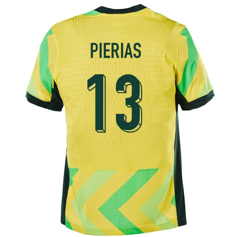 Danxen Män Australien Dylan Pierias #13 Gyllene Hemmatröja Matchtröjor 24-26 Tröjor T-Tröja