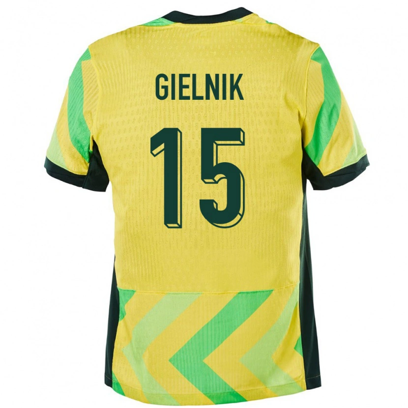 Danxen Män Australien Emily Gielnik #15 Gyllene Hemmatröja Matchtröjor 24-26 Tröjor T-Tröja